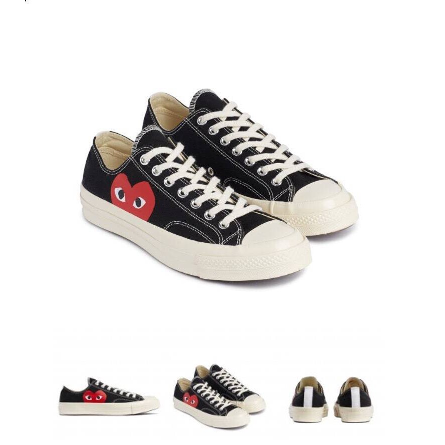 play-comme-des-garcon-x-converse-รองเท้าผ้าใบลําลอง