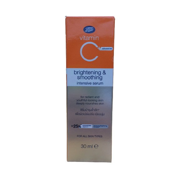 Boots Vitamin C+ Advanced Brightening & Smoothing Intensive Serum 30 ml