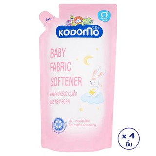 สินค้า KODOMO  โคโดโม น้ำยาปรับผ้านุ่มเด็ก 600 มล.(ทั้งหมด 4 ชิ้น)