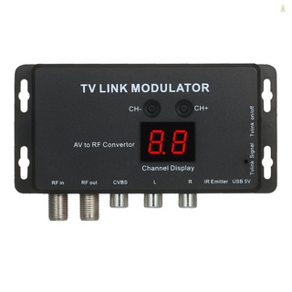 Flt TVLINK Modulator AV เป็น RF ตัวแปลง และ IR Extender RF Modulator