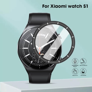 ฟิล์ม 3D สําหรับ Xiaomi Watch S1 / ฟิล์มกันรอยหน้าจอ HD ป้องกันรอยขีดข่วน / สายรัดสมาร์ทวอทช์ ฝาครอบป้องกันเต็มรูปแบบ