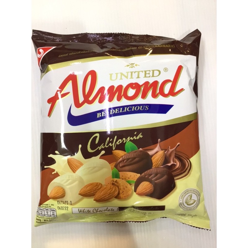 ภาพสินค้าช็อกโกแลตUnited​ Almond​ ช็อกโกแลตผสมอัลมอนด์​ จากร้าน atikapavongram บน Shopee ภาพที่ 5