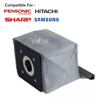 ถุงเก็บฝุ่น ผ้าฝ้าย ใช้ซ้ําได้ ซักทําความสะอาดได้ สําหรับ SAMSUNG SHARP HITACHI PENSONIC CORNELL