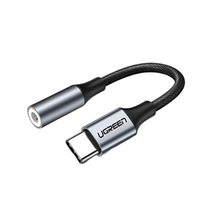 Ugreen อะแดปเตอร์สายเคเบิลหูฟัง USB Type C เป็น 3.5 มม. USB C เป็น 3.5 สําหรับ Xiaomi Mi10 HUAWEI P30 Oneplus 9