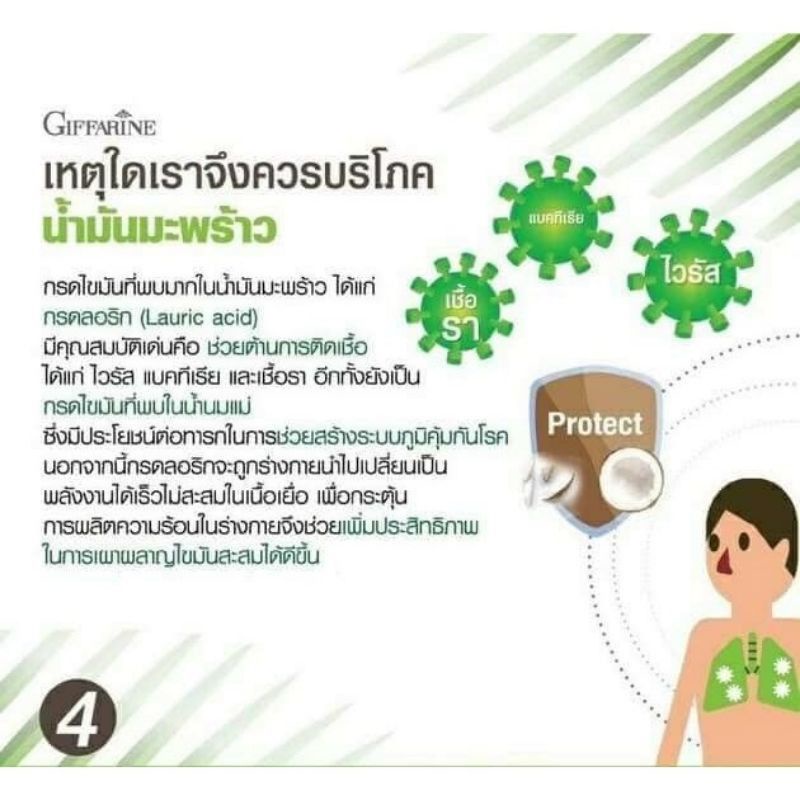 น้ำมันมะพร้าว-สกัดเย็น-กิฟฟารีน-ต้านอนุมูลอิสระ-ต้านเบาหวาน-ความดัน-ไขมัน-และควบคุมน้ำหนัก