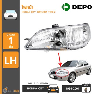 DEPO ไฟหน้า HONDA CITY TYPE-Z ปี 1999-2001