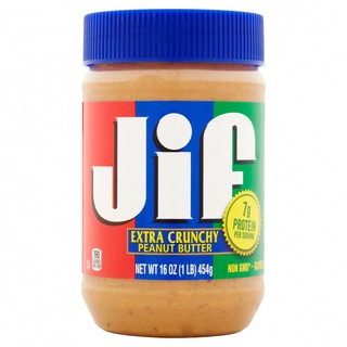 Jif Extra Crunchy/Creamy Peanut Butter เนยถั่วชนิดหยาบ/ละเอียด 454 กรัม