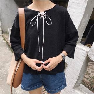 Ribbon Tie Longsleeve Top