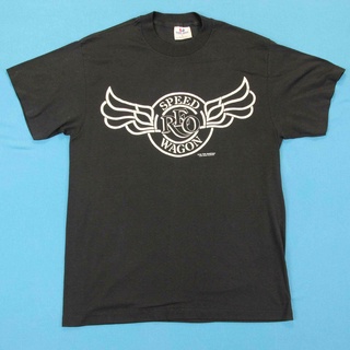 เสื้อยืดอินเทรนด์ผู้ชายอินเทรนด์ผู้หญิงเสื้อยืด ลาย REO SPEEDWAGON 90s สไตล์วินเทจ ไซซ์ S/MS-3XL