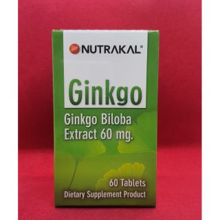 เพิ่มความจำ NUTRAKAL Ginkgo 60