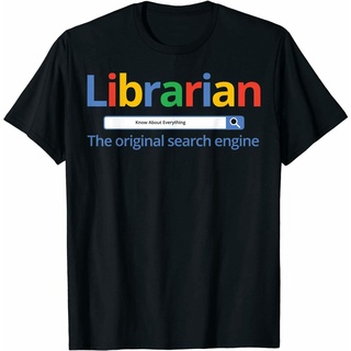 เสื้อยืดโอเวอร์ไซส์เสื้อยืด ผ้าฝ้ายแท้ พิมพ์ลาย Librarian แฟชั่นใหม่ ของขวัญS-3XL