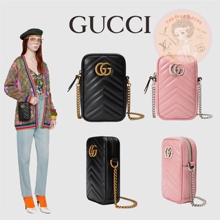 ราคาต่ำสุดของ Shopee 🔥ของแท้ 100% 🎁Gucci brand new GG Marmont series mini handbag