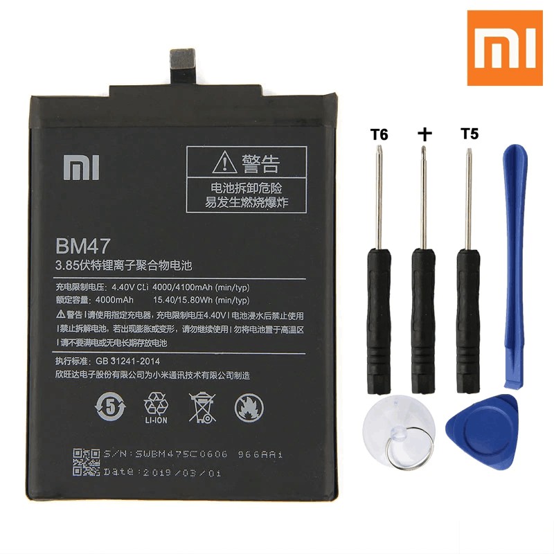 แบตเตอรี่ Xiao Mi Red Mi 3 3S 3X สีแดง Mi 3 4X Pro BM47 ของแท้เปลี่ยน ...