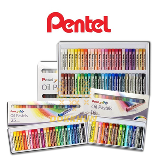 สีชอล์ค เพนเทล 12 / 16 / 25 / 36 / 50 สี Pentel Oil Pastel สีชอล์คน้ำมัน สีชอล์ก