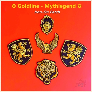 ♚ Goldline Series 05 - แผ่นแพทช์โลโก้ Mythlegend ♚ แผ่นแพทช์ รูปนกอินทรีย์ The Monkey King Griffin DIY สําหรับตกแต่งเสื้อผ้า 1 ชิ้น