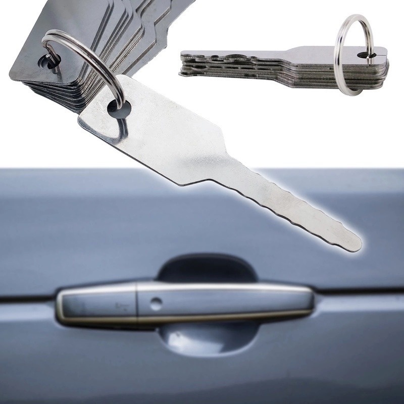 กุญแจ-jiggler-10-ชิ้น-สําหรับประตูบ้านรถยนต์-ปลดล็อกสองด้าน-เปิดล็อค-สเตนเลส-ชุดซ่อมอัตโนมัติ-เครื่องมือช่างกุญแจ