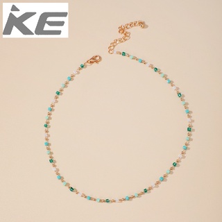 Popular accessories Simple wild Japanese and Korean small fresh green beaded square sugar ball