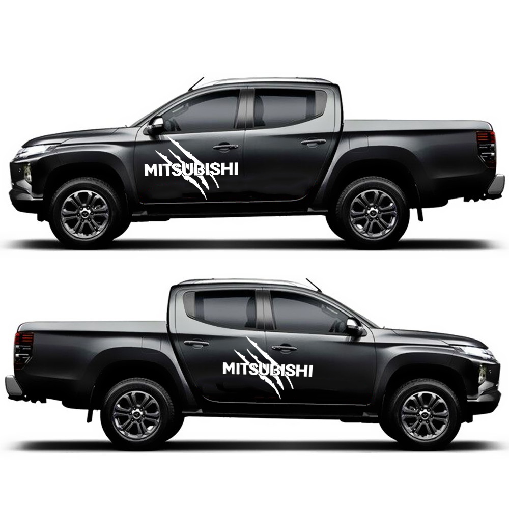 รถบรรทุกรถด้านข้างสติกเกอร์สำหรับ-mitsubishi-triton-mirage-asx-xpander-อุปกรณ์เสริม-car-decals