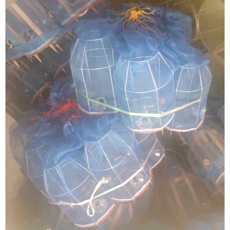ภาพสินค้าที่ดักกุ้ง ไซกุ้ง ที่ดักกุ้งฝอย ตุ้มกุ้ง ไซดักกุ้งฝอย ดักปลาเล็กปลาน้อย (โครงเหล็ก) จากร้าน mimilkshop บน Shopee ภาพที่ 1