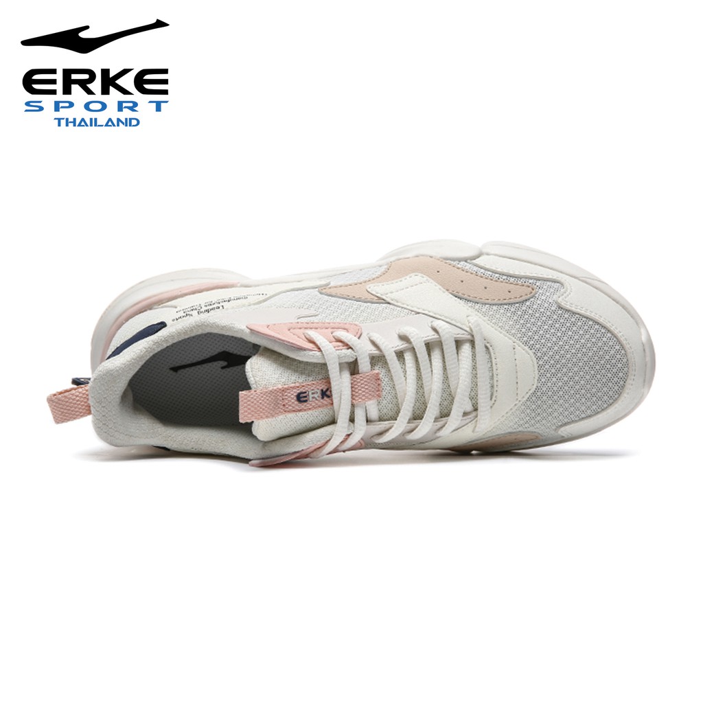 erke-ray-trendy-สี-cream-white-pink-รองเท้าผ้าใบ-สำหรับผู้หญิง