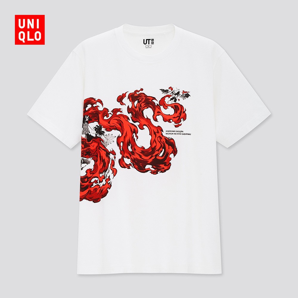 uniqlo-เสื้อยืดแขนสั้นพิมพ์ลาย-manga-สําหรับผู้ชายและผู้หญิง