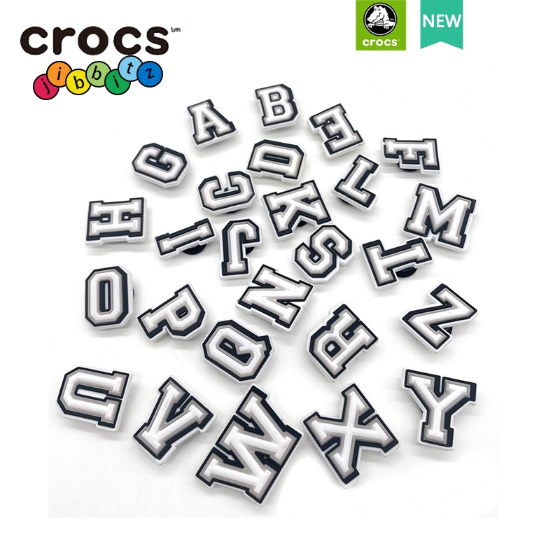 ภาพหน้าปกสินค้าCrocs jibbitz ตัวอักษร alphabet A-Z 26 ตัว อุปกรณ์เสริมรองเท้า จากร้าน hongping121475.th บน Shopee