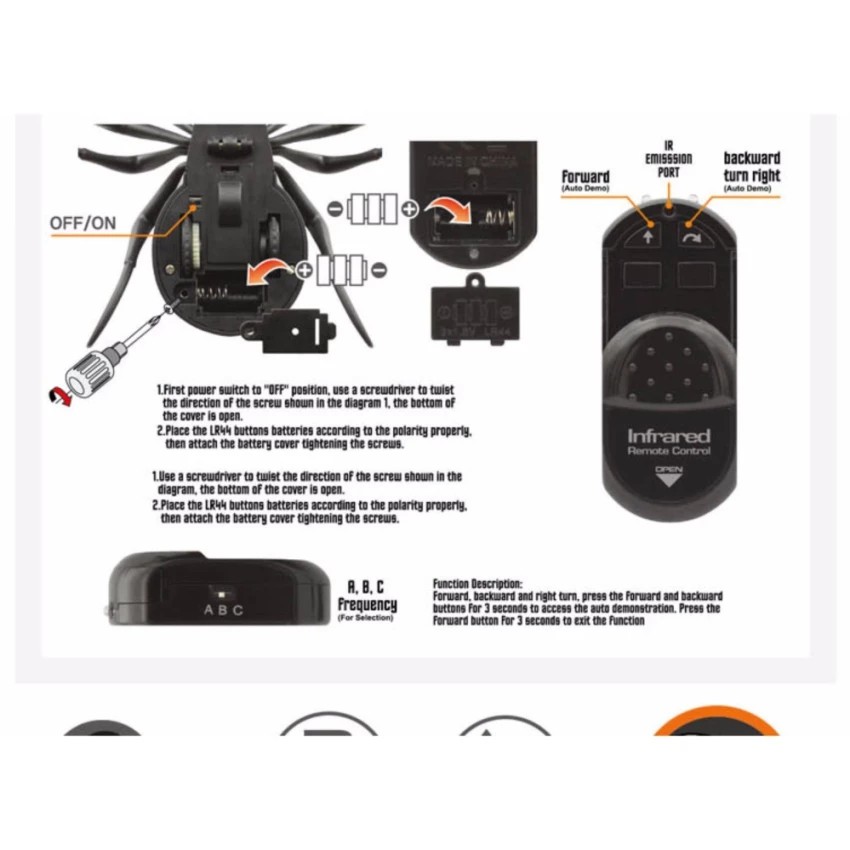 ghost-spider-แมงมุม-บังคับด้วยรีโมท-เคลื่อนที่ได้เหมือนจริง