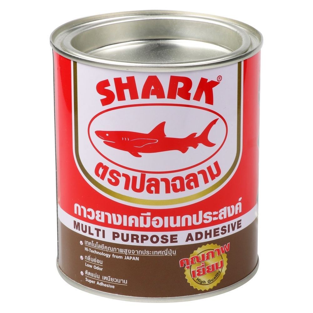 multi-purpose-adhesive-shark-1-4gl-clear-กาวยางเคมีอเนกประสงค์-ตราปลาฉลาม-1-4-แกลลอน-สีใส-กาวยาง-กาว-เครื่องมือช่างและฮา
