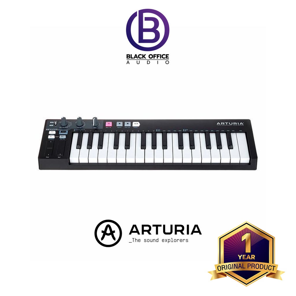 arturia-keystep-มิดี้-คีย์บอร์ด-ทำเพลง-ทำบีท-midi-keyboard-midi-controller-blackofficeaudio