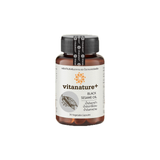 vitanature+ Black Sesami Oil ดูแลสุขภาพกระดูกและข้อเข่า 1 กระปุก (ไวตาเนเจอร์พลัส มันงาดำผสมน้ำมันงาขี้ม้อน)