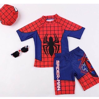 ภาพหน้าปกสินค้าชุดว่ายน้ำเด็กชายแขนสั้น ลาย Spider-Man ที่เกี่ยวข้อง