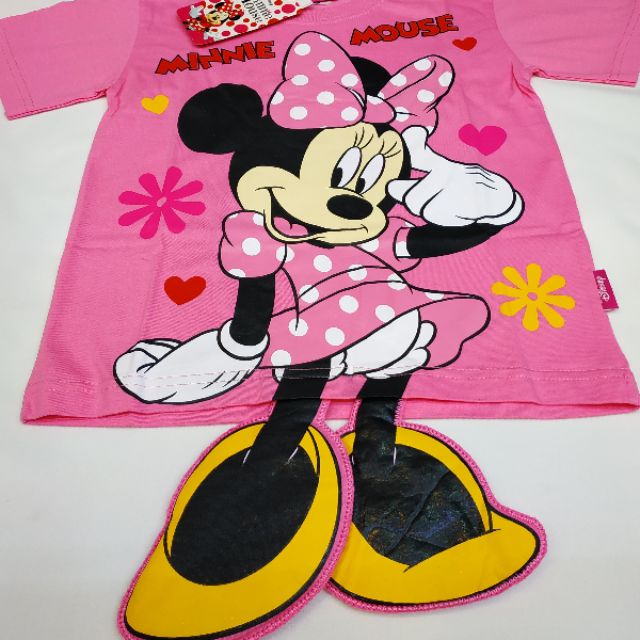 เสื้อยืดเด็กลายมินนี่เมาส์-minnie-mouse-ลิขสิทธิ์