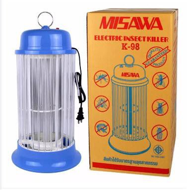 misawa-k-98-โคมไฟดักยุง-แมลง-เครื่องล่อยุง-แมลง-ใช้หลอด-black-light-เป็นตัวล่อยุงและแมลง-k98