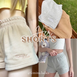 Her Shorts by femina.ladies #กางเกง#กางเกงขาสั้น#กางเกงสายฝอ#กางเกงวอร์ม#กางเกงยางยืด#sweater#sweatpants