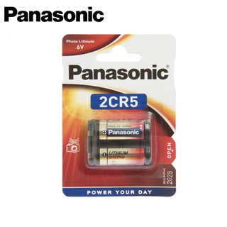 Panasonic 2CR5 ถ่านLithium 6V แพคนำเข้า ผลิตใน USA ของแท้