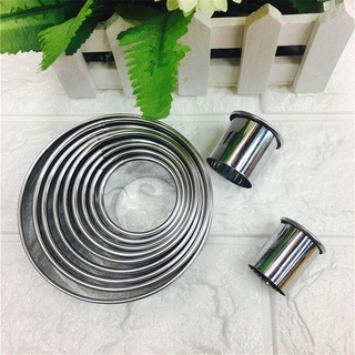 【Everyday】Best Sale 11Pcs/Set Round Shape Cutting Molds Stainless Steel Mousse Cake Ring Mold Biscuit Donuts