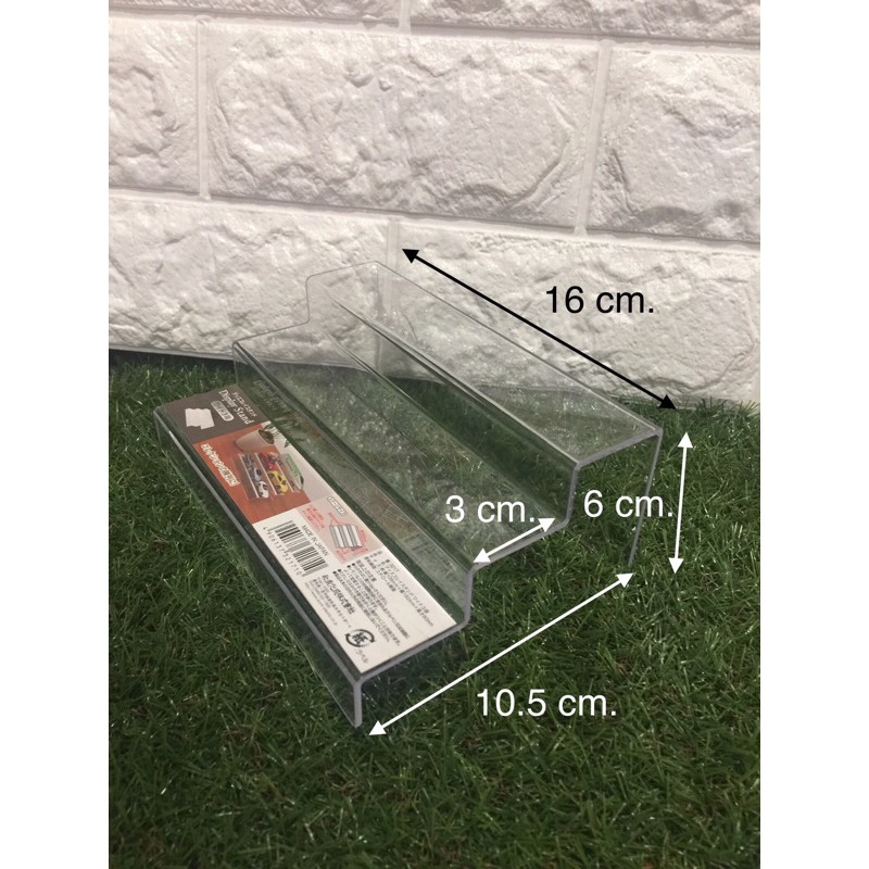 สินค้าขายดี-ติดอันดับ-ชั้นอะคริลิควางโชว์ของ-แบบขั้นบันได-3-ชั้น