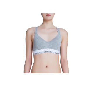 Calvin Klein เสื้อชั้นในผู้หญิง Modern Cotton Bralette รุ่น QF1654 020 สีเทา