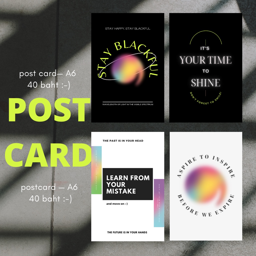 โปสการ์ด-ฟรีภาพวอลเปเปอร์-ขนาด-a6-postcard-มีหน้า-หลัง-blackful-club