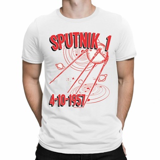 [S-5XL] เสื้อยืดผ้าฝ้าย 100% พิมพ์ลายดาวเทียม 1S 1957 Soviet USSR แฟชั่น