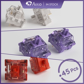 ภาพหน้าปกสินค้าAkko CS Switches v2 for MX Mechanical Keyboard (45 pcs, Vintage White/Lavender Purple/Radiant Red) ที่เกี่ยวข้อง