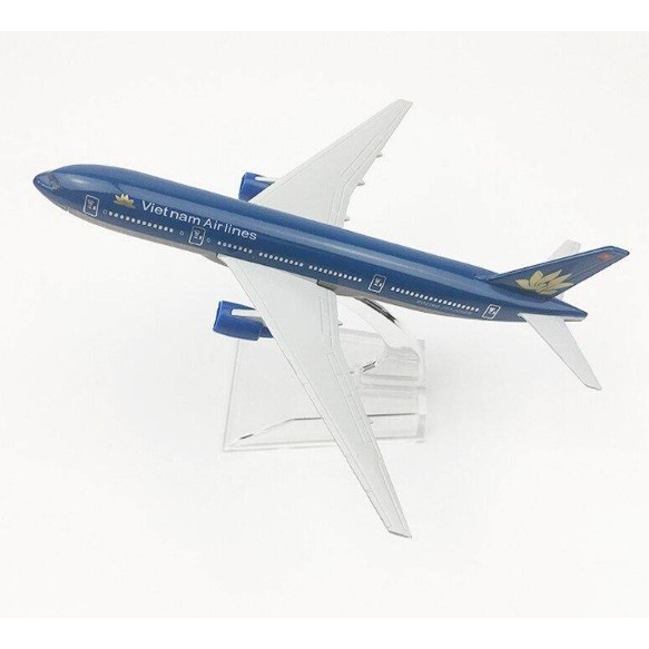 โมเดลเครื่องบิน-พร้อมส่งจากไทย-vietnam-airlines-boeing-777-ขนาด-16cm-scale-1-400-มีขาตั้งโชว์