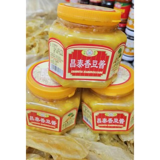 เต้าเจี้ยว(昌泰香豆酱)ขนาด450g เหมาะสำหรับปรุงเมนูอาหาร เช่น ผัดผักบุ้ง ปลากะพงนึ่งเต้าเจี้ยวและอีกหลายเมนูที่ต้องการความหอม