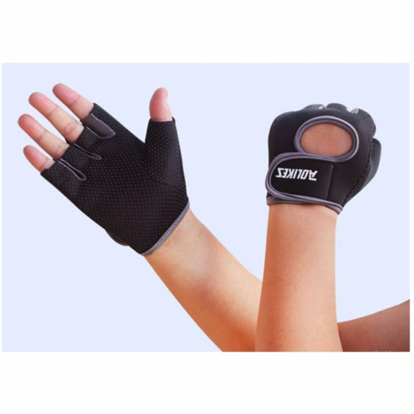 ภาพหน้าปกสินค้าAOLIKES ถุงมือฟิตเนส Fitness Glove Weight Lifting Gloves(สีเทา) จากร้าน rocket99 บน Shopee