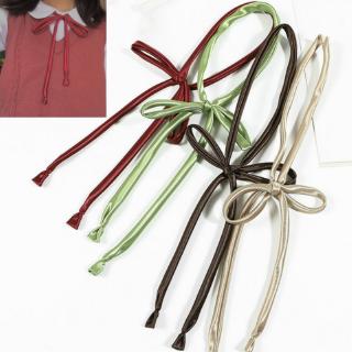 ภาพย่อรูปภาพสินค้าแรกของ1pc Japanese Style Cute Solid Color Uniform Bow Tie Rope for Student Girls Uniform Accessories