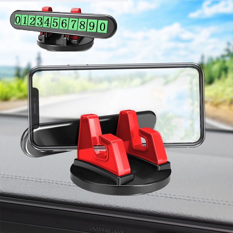 ราคาและรีวิว(สินค้าคงคลังสปอต COD)ที่วางโทรศัพท์มือถือในรถยนต์ Phone holder for car ที่วางโทรศัพท์มือถือรุ่นใหม่ ฐานหมุนได้ 360 องศา