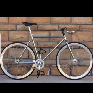 จักรยานฟิกเกียร์ fixgear สีอะลู