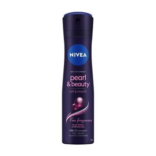 Nivea Pearl and Beauty Black Pearl deodorant spray150 ml นีเวีย เพิร์ล แอนด์ บิวตี้ แบล็ค เพิร์ล สเปรย์
150 ml