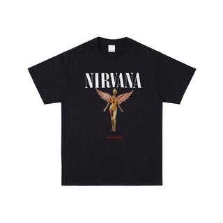 Nirvana เสื้อยืด แขนสั้น ลายวงร็อค Kurt Cobain สไตล์วินเทจ