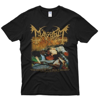 [100% Cotton] พร้อมส่ง เสื้อยืด พิมพ์ลาย Mayhem Dawn Of The Black Hearts คุณภาพสูง